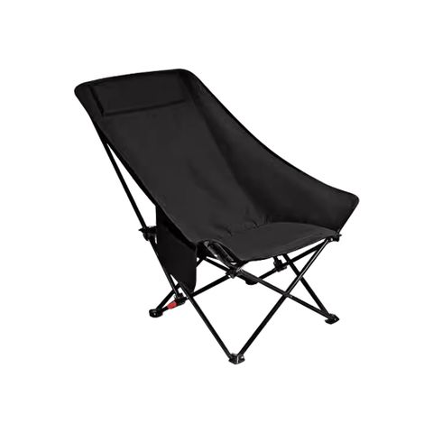 高背月亮椅 免安裝三檔調節戶外折疊椅(附收納袋特大號露營椅 摺疊椅)