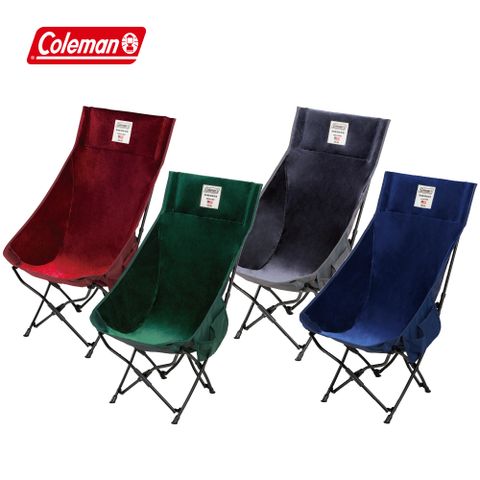 【Coleman】NEXT絨布高背療癒椅(露營椅 折疊椅 休閒椅)