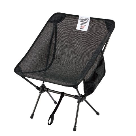 【Coleman】碳纖座艙椅 / 鉑金黑 / CM-19641(露營椅 折疊椅 輕量椅 月亮椅 碳纖維椅)