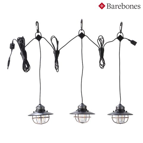 Barebones 串連垂吊營燈Edison String Lights LIV-265 霧黑