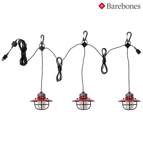 Barebones  Edison String Lights 串連垂吊營燈 紅色 LIV-267