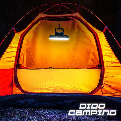 【DIDO Camping】戶外露營LED可充電防水帶風扇露營燈(DC041)
