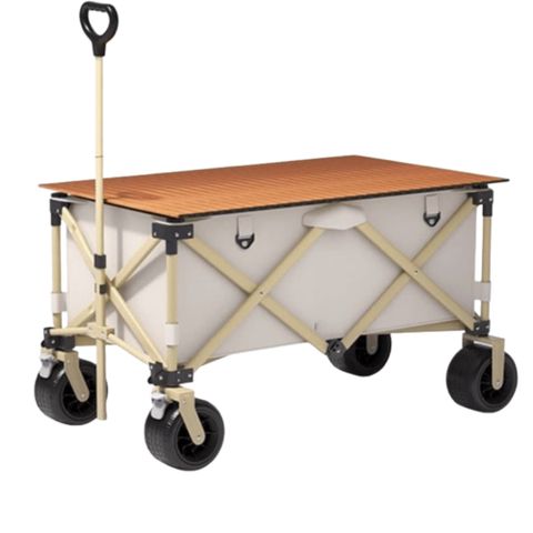 露營車 戶外超大營地車 可折疊野營拖車 便攜聚攏推車 野餐釣魚小拖車