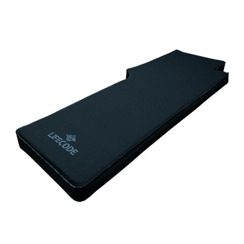LIFECODE《3D TPU》單人車中床/異形充氣睡墊-酷黑(2入)