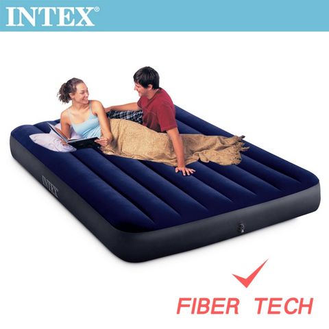 INTEX 經典雙人(新款FIBER TECH)充氣床-寬137cm(64758)