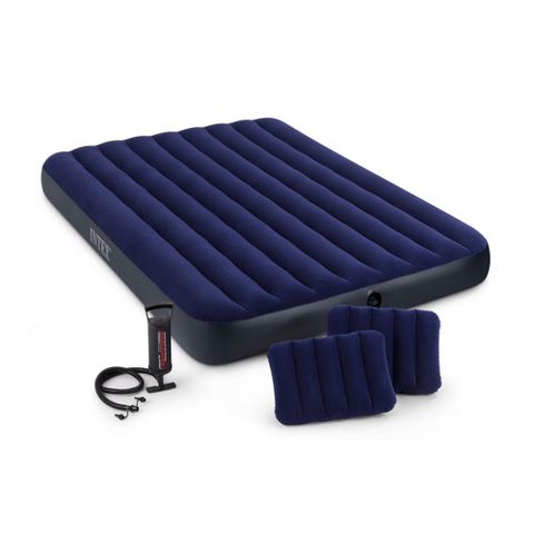 INTEX 經典雙人加大充氣床-寬152cm-特惠組合(64765)
