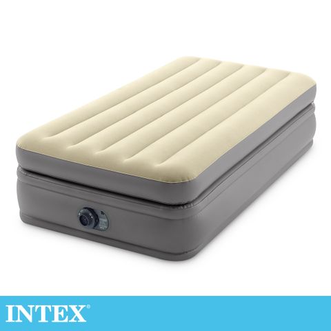 【INTEX】豪華雙氣室加高單人加大充氣床墊-99x191x高51cm (64161ED)