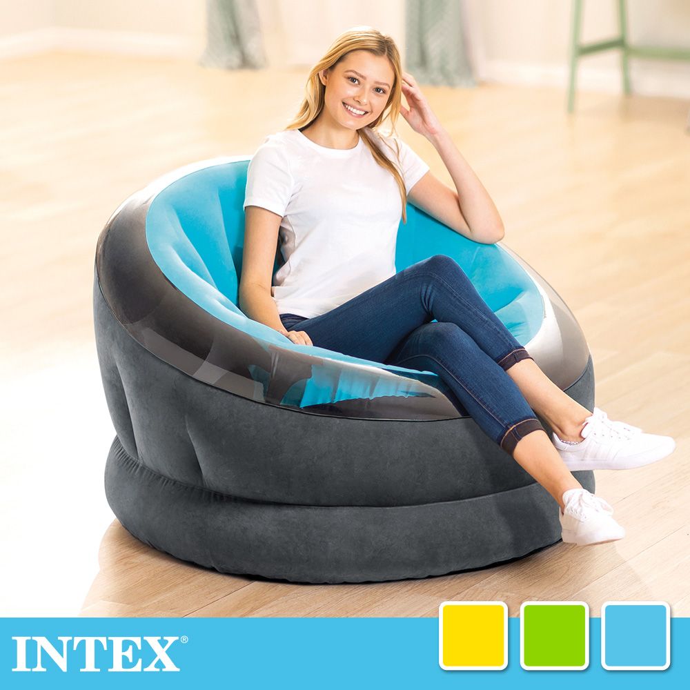 INTEX  帝國星球椅植絨款/充氣沙發/懶骨頭 3色可選(68582NP)