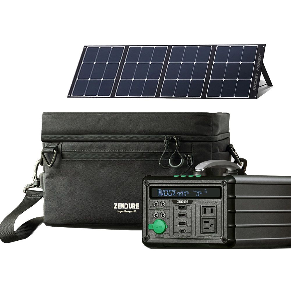 Zendure 1000W 小坦克戶外行動電源站+戶外收納包+太陽能板