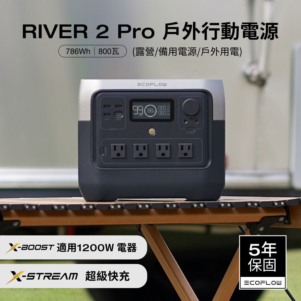 ECOFLOW RIVER 2 Pro 戶外儲電設備