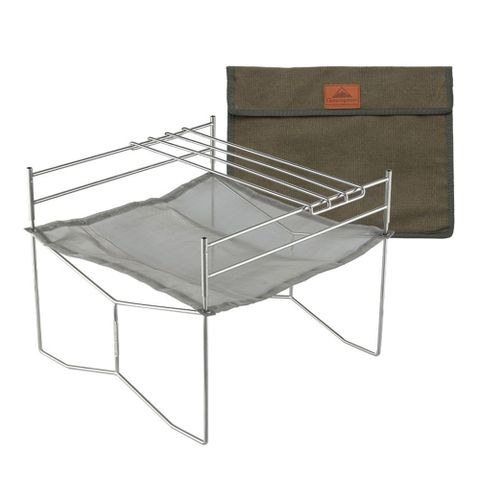 柯曼 不鏽鋼索樂焚火台 SOLO-202 303不鏽鋼 焚火架 超輕量  燒烤架 campingmoon 露營 逐露天下