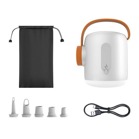 【OSLE 歐適樂】戶外露營迷你高端便攜式充氣泵 氣墊床泳圈電動家用真空抽氣