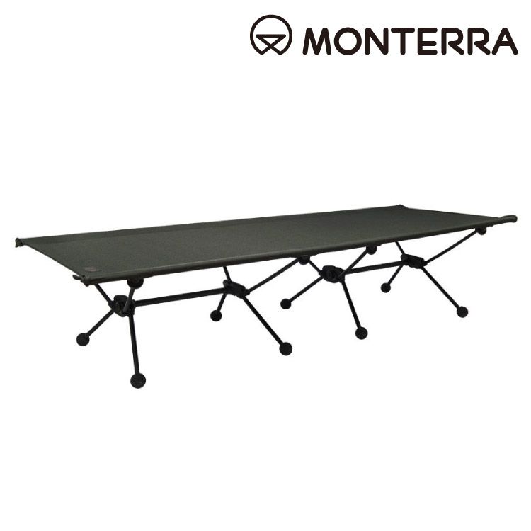 monterra  CVT2 COT 兩段式輕量折疊行軍床黑色