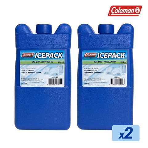 【Coleman】350ml保冷劑 / 2入組(冰寶 冰磚 保冰劑 保冷磚 凍磚 冰塊磚)