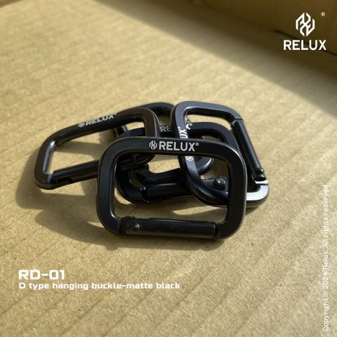 Relux RD-01 D型掛扣 - 消光黑5入組