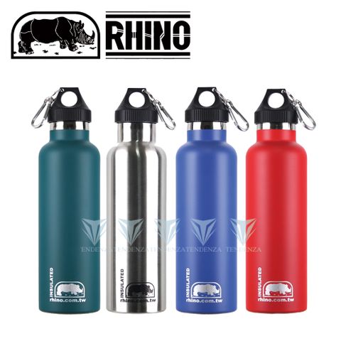 RHINO 犀牛 750ml 雙層不鏽鋼保溫水壺