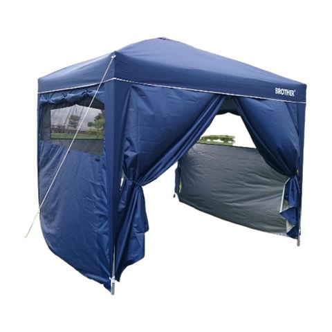 3m*3m快速摺疊休閒帳專用~防水防風圍布紗窗/4片組!