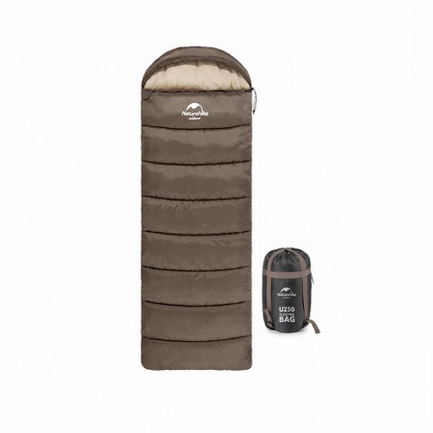 Naturehike U250全開式保暖睡袋 咖啡 MSD07