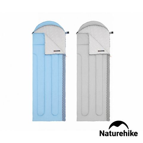 Naturehike L250圖騰可機洗帶帽睡袋 2入組