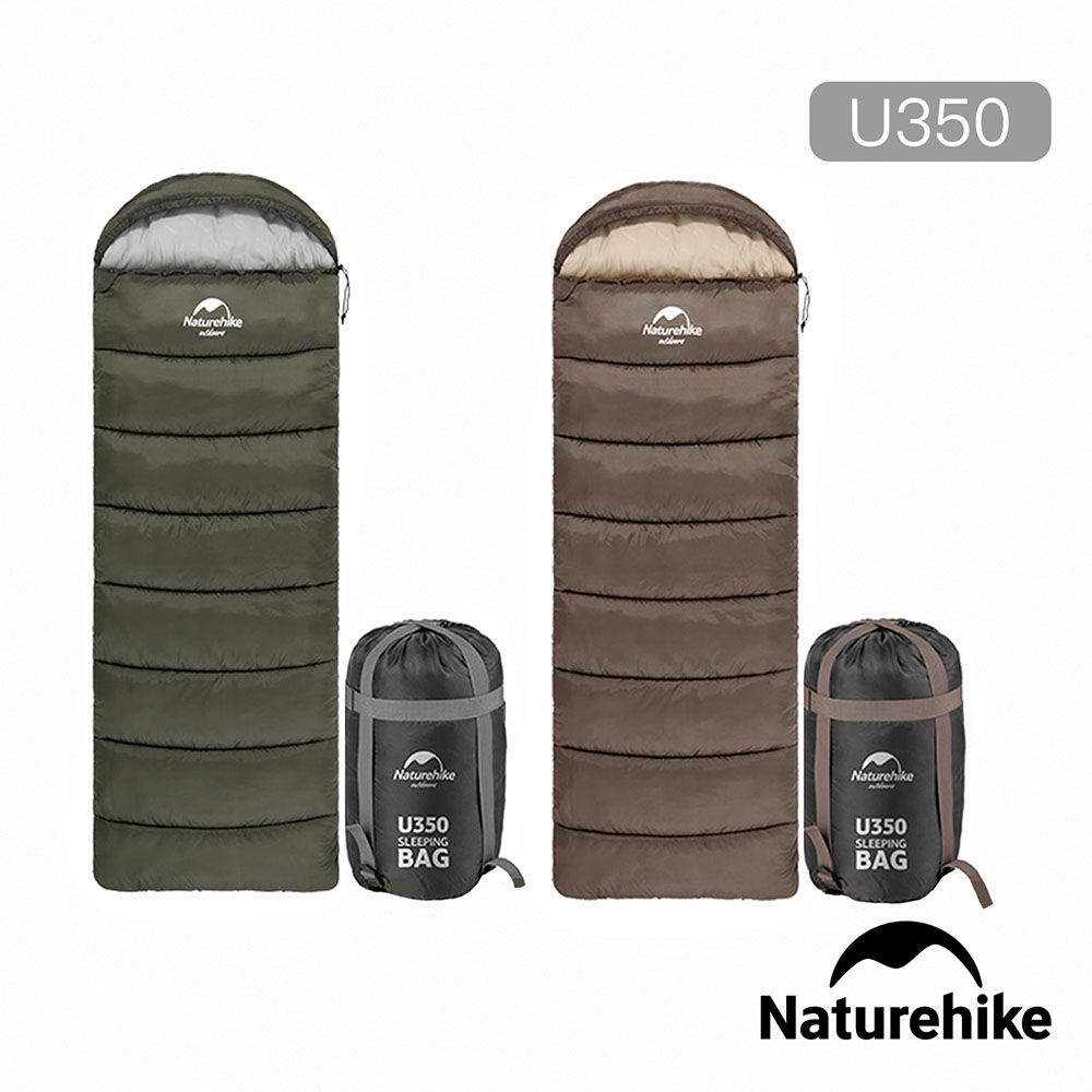 Naturehike  U350全開式保暖睡袋 墨綠 MSD07
