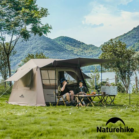 Naturehike Village6.0 鈦黑膠一室一廳屋脊自動帳篷3-4人 ZP021