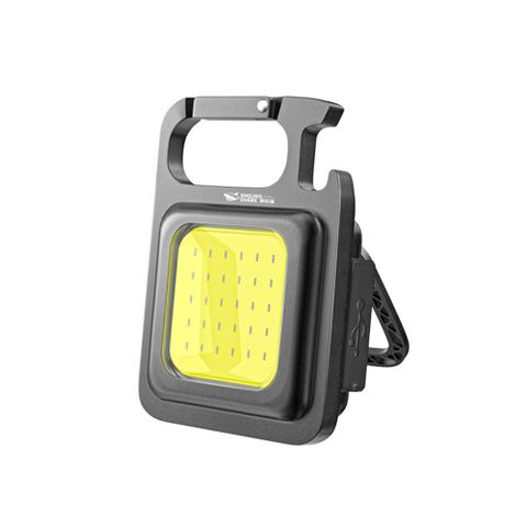 Sily 多功能迷你鑰匙扣小手電筒 卡扣式COB隨身燈 USB充電照明燈 強磁吸附 可掛式戶外露營燈