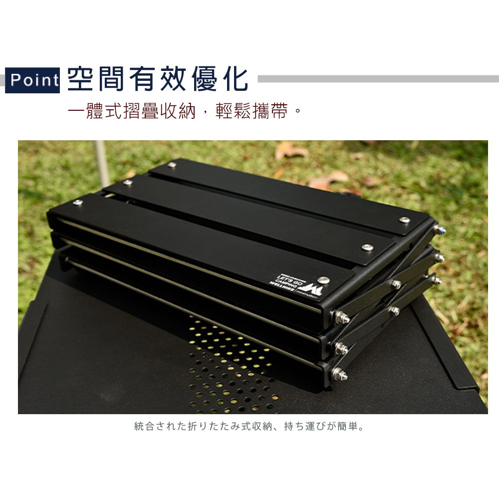 Truly House 戶外桌面摺疊置物架 贈收納袋/收納架/展示架營/露營/戶外/野炊/置物架/摺疊架