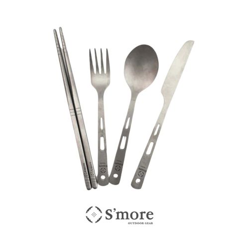 S'more 斯莫兒 Titanium Cutlery Set 超輕量 鈦合金餐具組