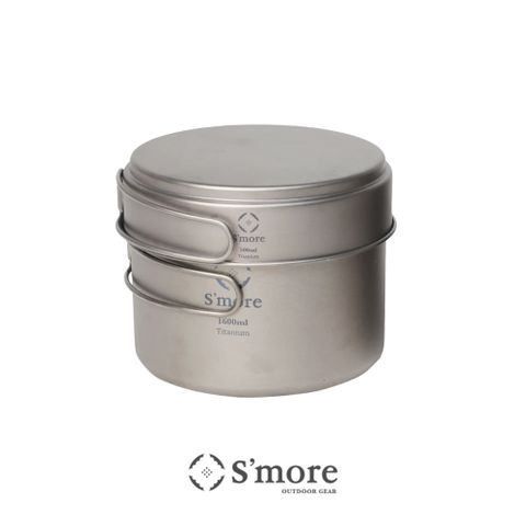 S'more 斯莫兒 Titanium Cook Set 鈦鍋2件組 1600ml
