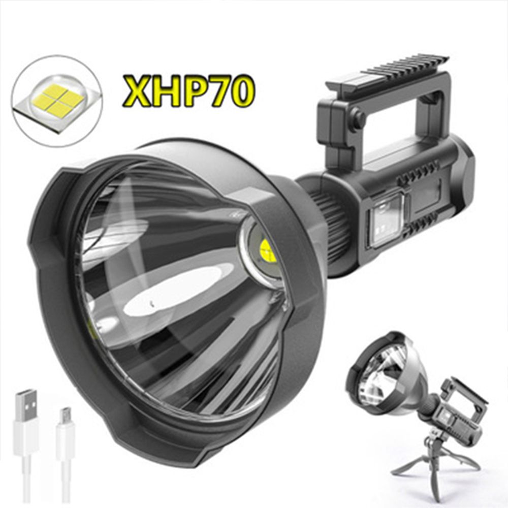  【懷爾德】手電筒 強光手提燈P70大功率 長續航充電寶戶外聚光遠射多功能防水