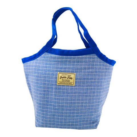 日本進口格紋保冷保溫袋-2入