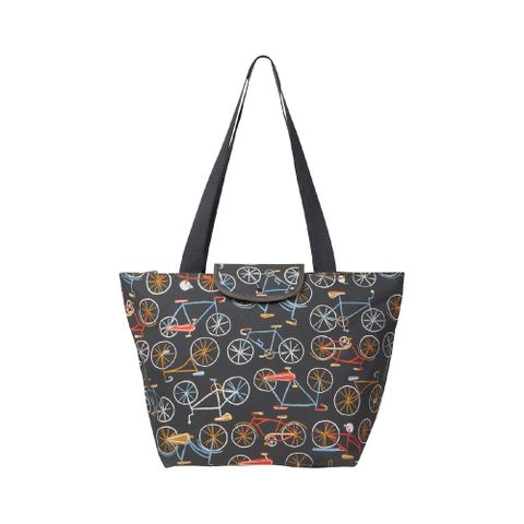 《NOW》摺疊肩背托特保冷袋(復古單車)