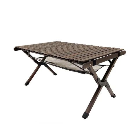 Forest Outdoor 深棕色櫸木蛋捲桌 90x60cm(FTT161)