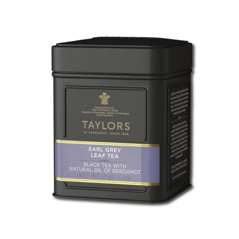 Taylors 泰勒茶 英國皇家-皇家伯爵茶125g/罐(露營泡茶,紅茶葉罐,雨林聯盟及女王皇家認證)