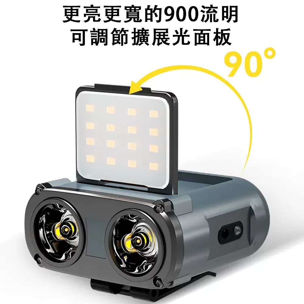  Ailide 沃爾森 頭戴燈 露營燈 感應帽夾燈 頭燈  釣魚頭燈 登山手電筒 便攜式 無極調光 無懼風雨