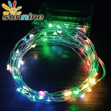 SunNine 旭創 光電  LED 燈飾燈串-50燈  (五彩) 增加閃爍開關