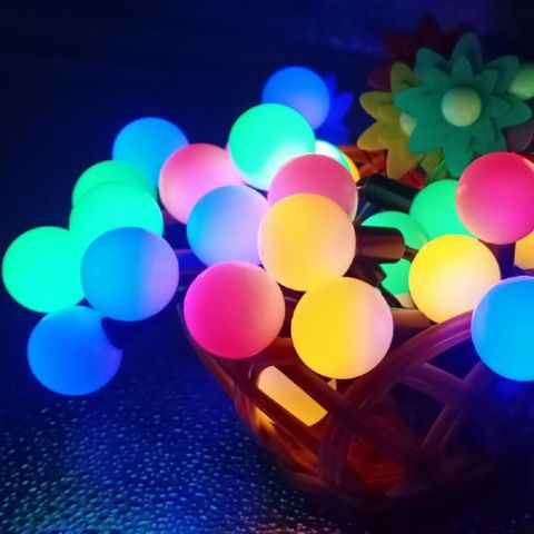 HaoO露營氣氛LED圓型燈串 5M(50燈)