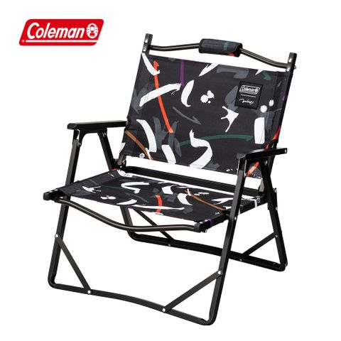 【Coleman】輕薄摺疊椅 JI黑 / ART PROJECT / CM-94213(露營椅 折疊椅 休閒椅)