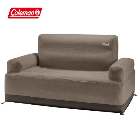 【Coleman】充氣情人沙發 / 灰咖啡 / CM-85884(空氣沙發 露營沙發 充氣椅)