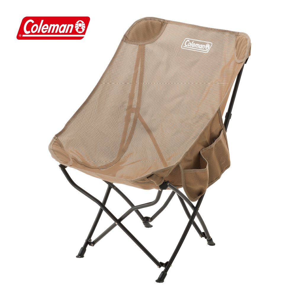 Coleman NEXT網布療癒椅 / 卡其 / CM-06794(露營椅 折疊椅 休閒椅 月亮椅)2024新品上市