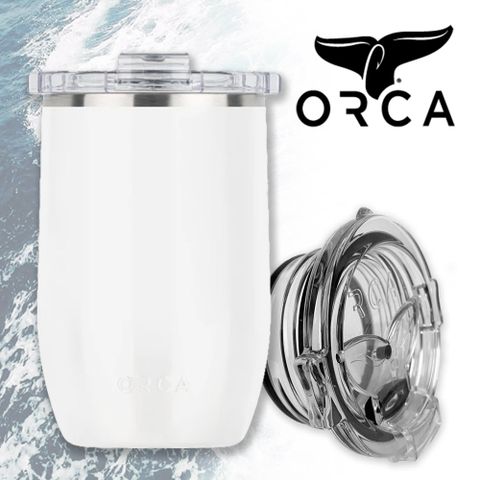 美國ORCA殺人鯨美型保溫杯-12oz(355ml) - 珍珠白色