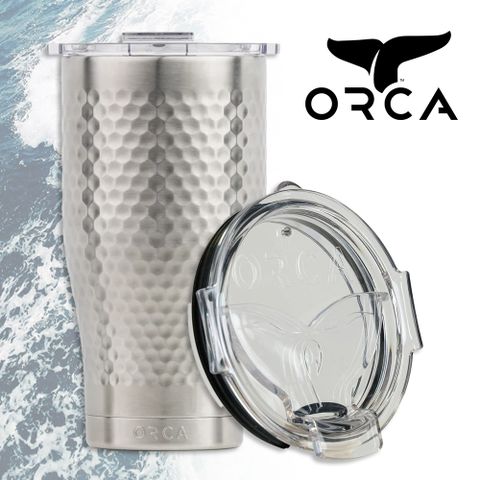 ORCA 美國ORCA殺人鯨 優雅曲線冰霸杯立體紋路特別版-27oz(798ml) - 不鏽鋼原色