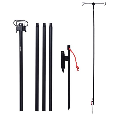 【韓國TOP&TOP】鋁合金雙掛勾燈架  四段高度可調/燈架/掛勾/露營/帳篷