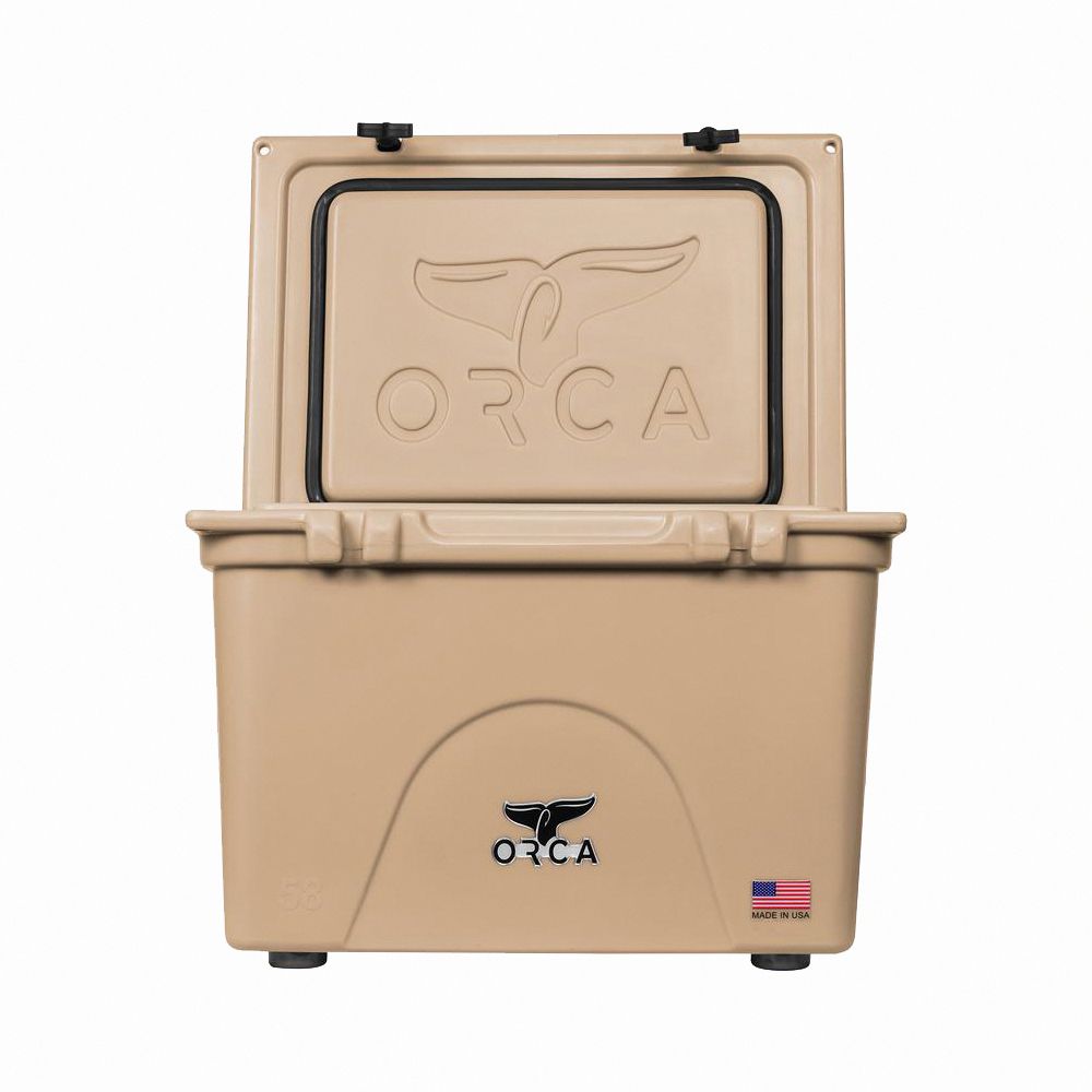 ORCA 美國ORCA殺人鯨 超強保冰冰桶58QT(54.9L) - 沙漠棕色