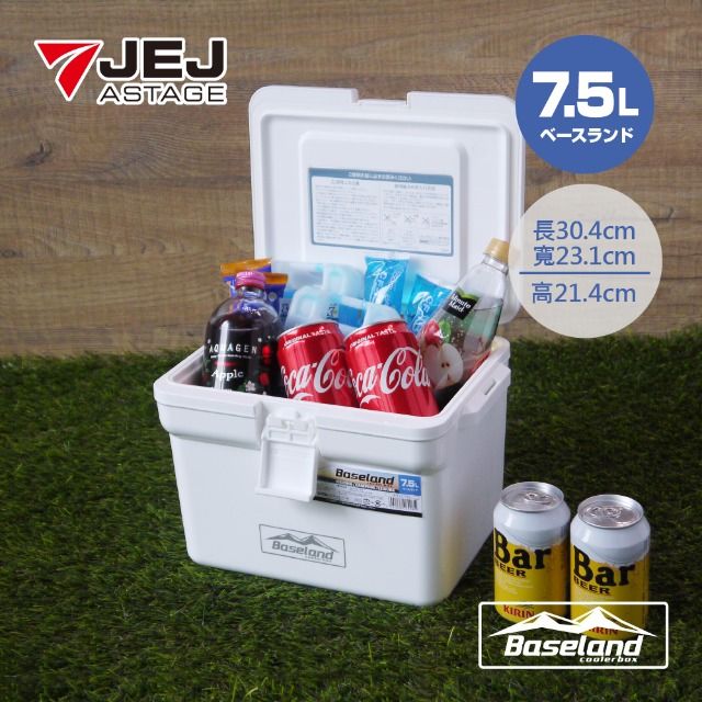 JEJ BASELAND 日本製 專業保溫冰桶 7.5L / 白色