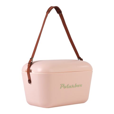 西班牙 Polarbox 20L復古經典網美愛用多功能攜帶式露營野餐保冰盒-佛朗明哥玫瑰粉