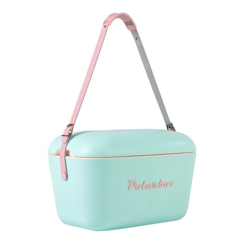 西班牙 Polarbox 20L流行時尚網美愛用多功能攜帶式露營野餐保冰盒-塞維亞薄荷綠