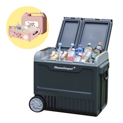 妙管家 雙門雙溫控行動冰箱 55L HKRG-T3055