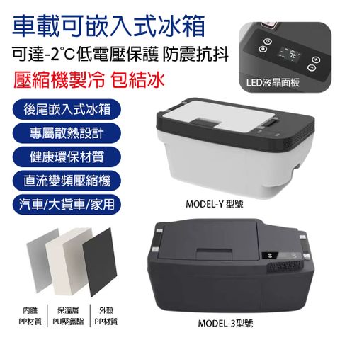 特斯拉冰箱modelY/model3 壓縮機冷凍冰箱 車載可嵌入式冰箱