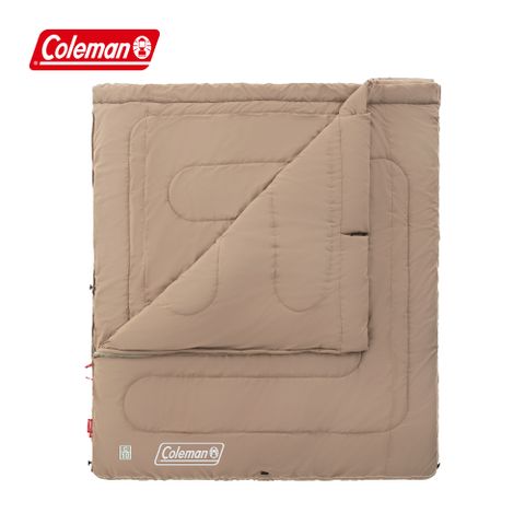 Coleman 2 IN 1 家庭睡袋 / C10 灰咖啡 / CM-85658(睡袋 露營睡袋 雙人睡袋)